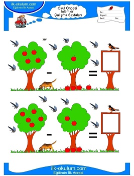 Çocuklar İçin toplam işlemi yaprak testleri 